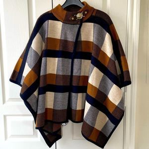 Anne Klein Shrug Poncho Sweater